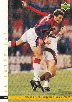 Oscar Ruggeri San Lorenzo 1995 Upper Deck Futbol Argentina Las Estrellas #173